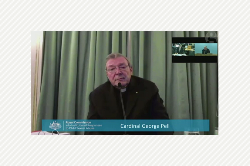 Kardinal George Pell bei seiner Aussage im Missbrauchsskandal