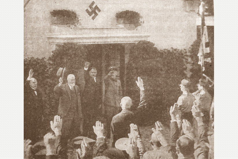 Geburtstagsfeier für Ludwig Heck unterm Hakenkreuz, 1935