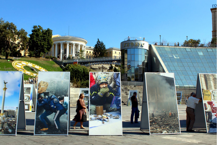 Ausstellung auf dem Majdan