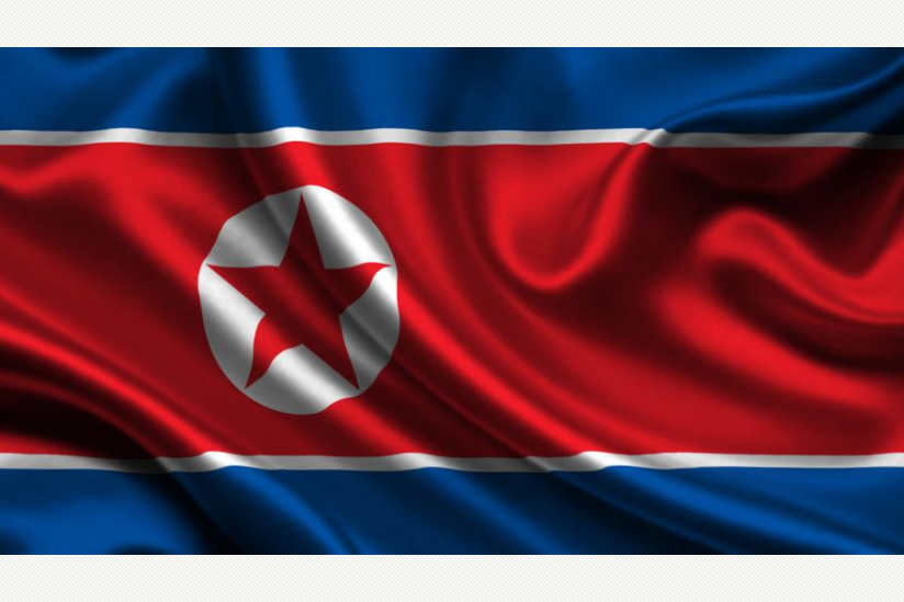 Fahne von Nordkorea