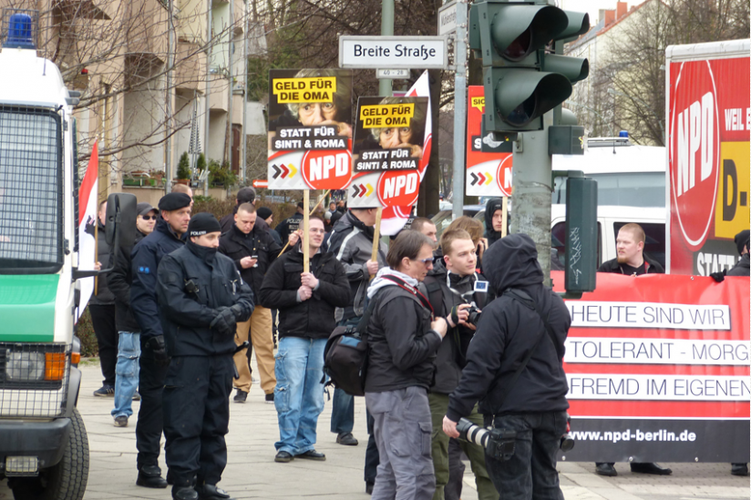 NPD-Kundgebung in Berlin-Pankow