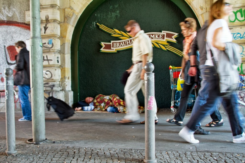Obdachloser in Berlin