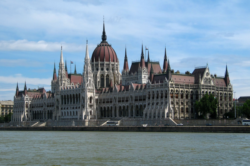 Das Parlamentsgebäude in Budapest.