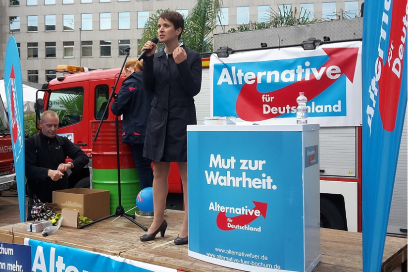 Frauke Petry auf einer AfD-Veranstaltung am 05.09.15 in Bochum