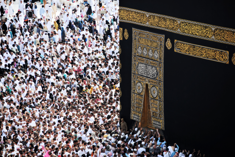 Menschengedränge um die Kaaba