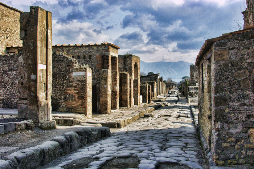 Straße in Pompeji