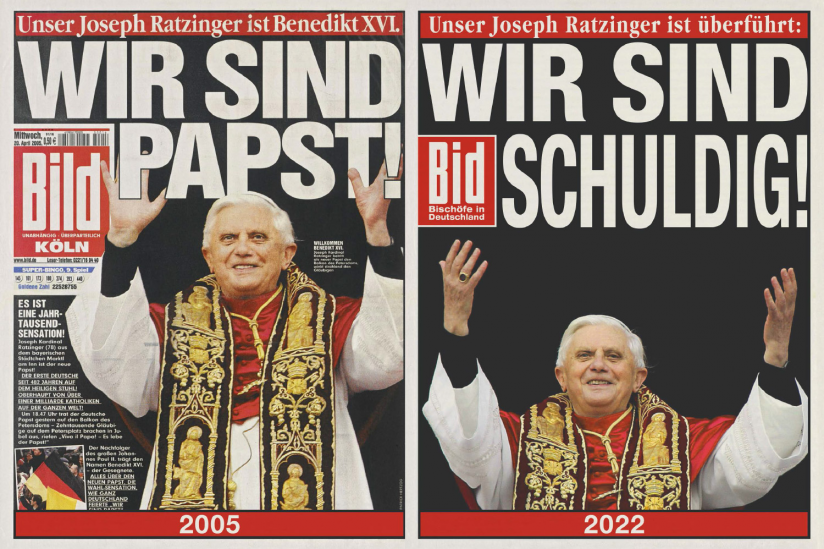 2005 titelte die Bild: "Wir sind Papst!", heute müsste es heißen: "Wir sind schuldig!"