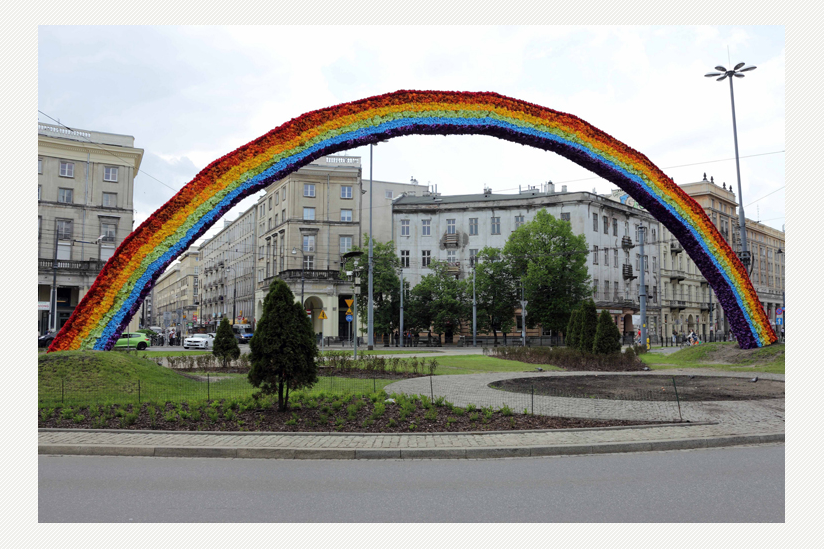 Regenbogen in Warschau