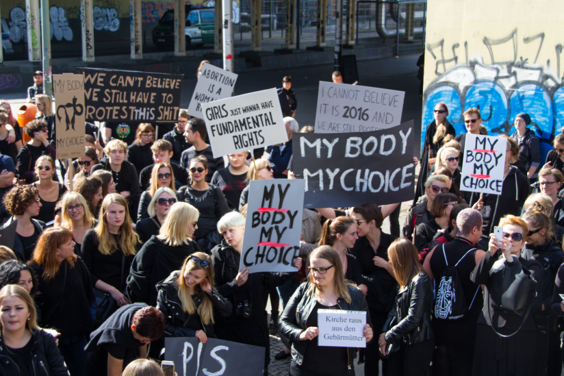 Proteste gegen die Verschärfung des Abtreibungsrechts in Polen