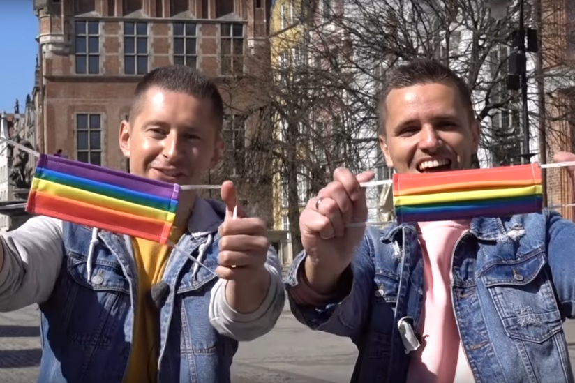 Das schwule Aktivisten-Paar Jakub Kwiecinski und Dawid Mycek