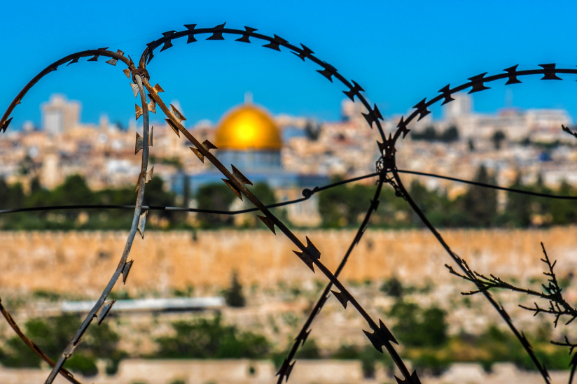 Stacheldraht in Jerusalem