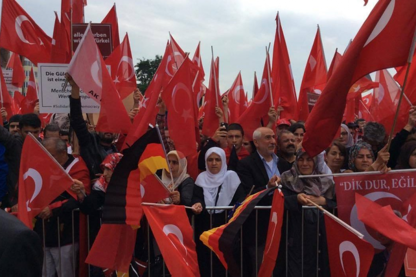 Demonstration von Türken in Deutschland