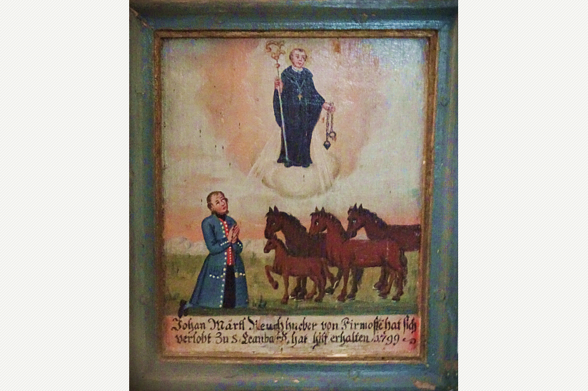 Der Heilige Leonhard, Schutzpatron der Pferde 