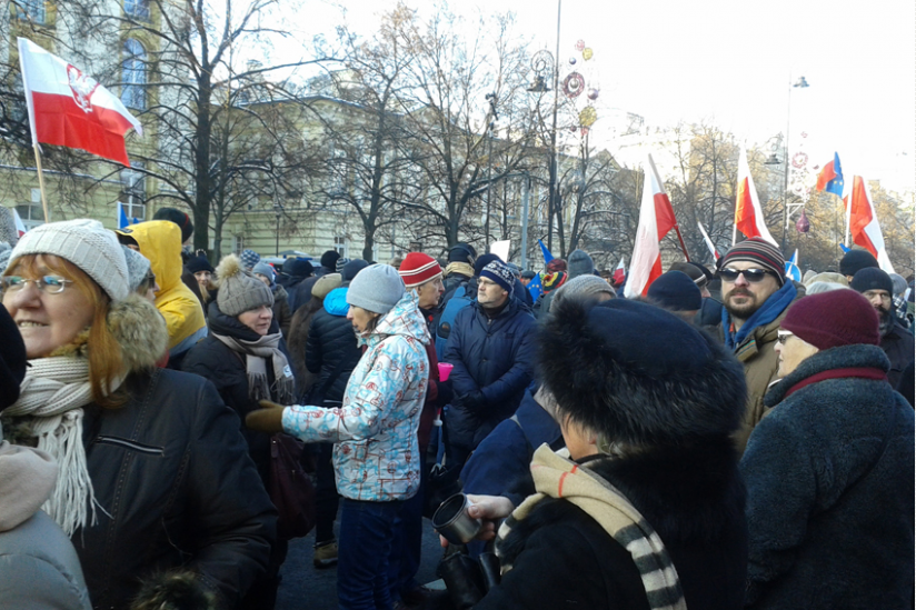 KOD-Demonstration in Warschau am 23.01.2016