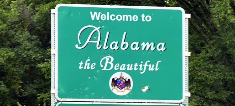 Alabama-Grenzschild