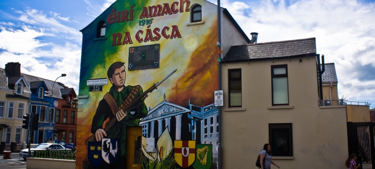 In Belfast ist die Erinnerung an den Bürgerkrieg allgegenwärtig.