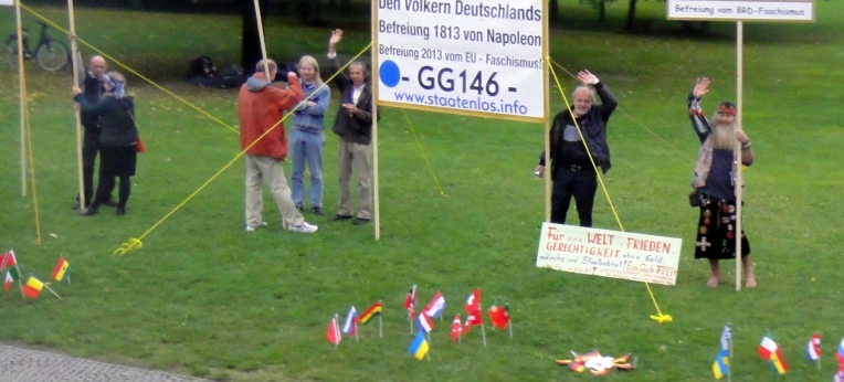 Protest von "Reichsbürgern"
