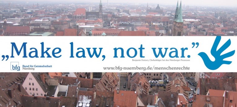 Banner über den Dächern von Nürnberg