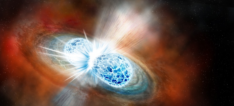 Kosmische Kollision: Wenn zwei Neutronensterne zusammenstoßen, bebt der Weltraum
