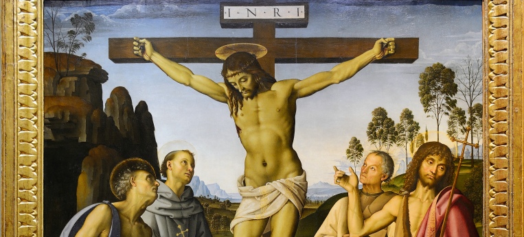 "Kreuzigung mit Heiligen" von Pietro Perugino