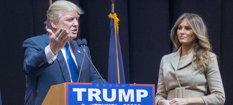 Donald und Melania Trump während des Wahlkampfes 2016