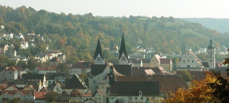 Blick auf Eichstätt mit Dom