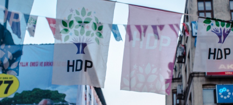 Wahlwerbung der HDP im Wahlkampf 2015