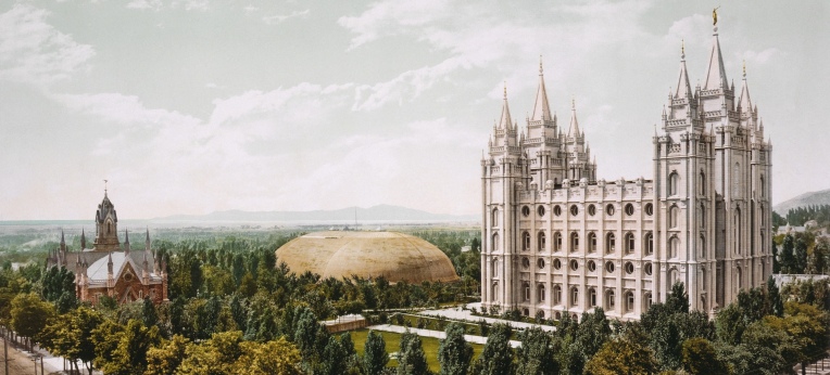 Mormonen-Tempel in Salt Lake City, Utah, USA
