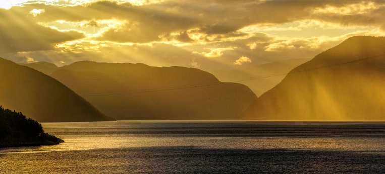 Fjord in Norwegen.