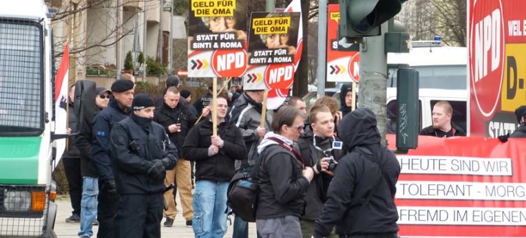 NPD-Kundgebung in Berlin-Pankow