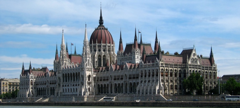 Das Parlamentsgebäude in Budapest.