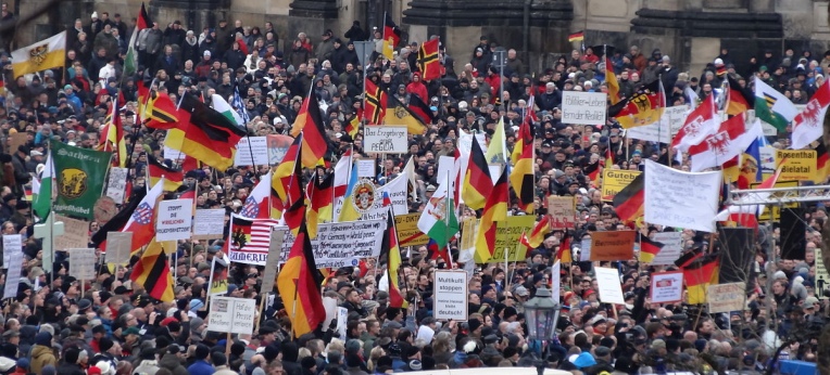 Pegida-Demo in Dresden