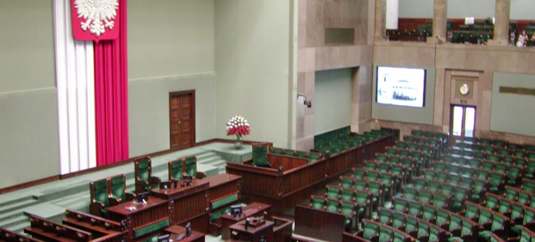 Plenarsaal des Sejm in Warschau