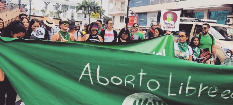 Proteste zum weltweiten Aktionstag für den legalen Schwangerschaftsabbruch 2019
