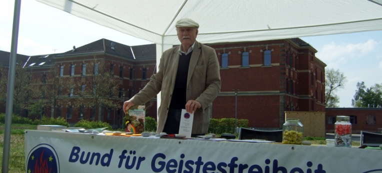 Der Autor am Stand des BfG Erlangen