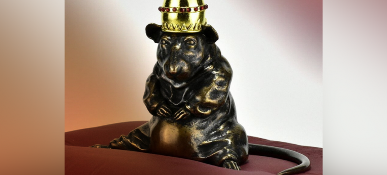 "Der Rattenfänger" (Bronze von K.+M.Valverde, 2019)