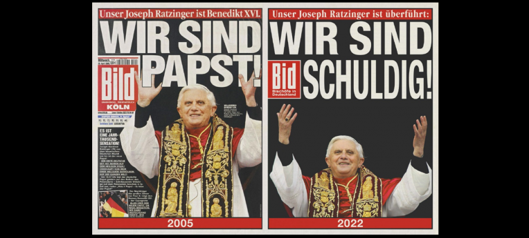 2005 titelte die Bild: "Wir sind Papst!", heute müsste es heißen: "Wir sind schuldig!"