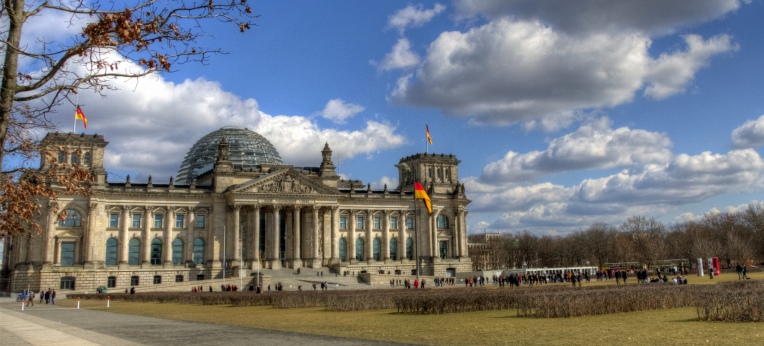Reichstagsgebäude in Berlin, Sitz des Deutschen Bundestags