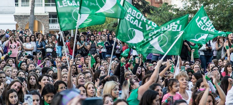 Proteste für die Legalisierung der Abtreibung in Argentinien