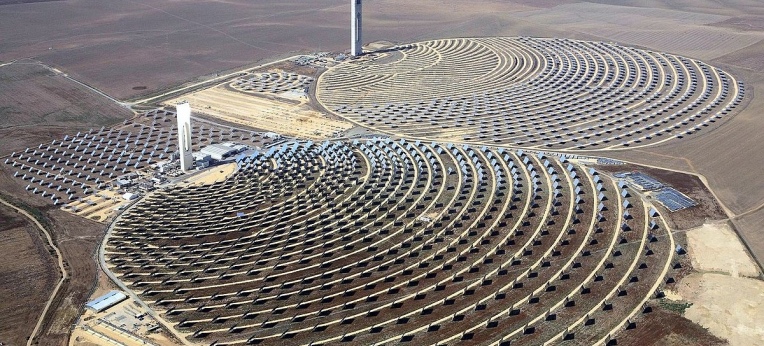 Solarwärmekraftwerk PS10 bei Sevilla, Spanien