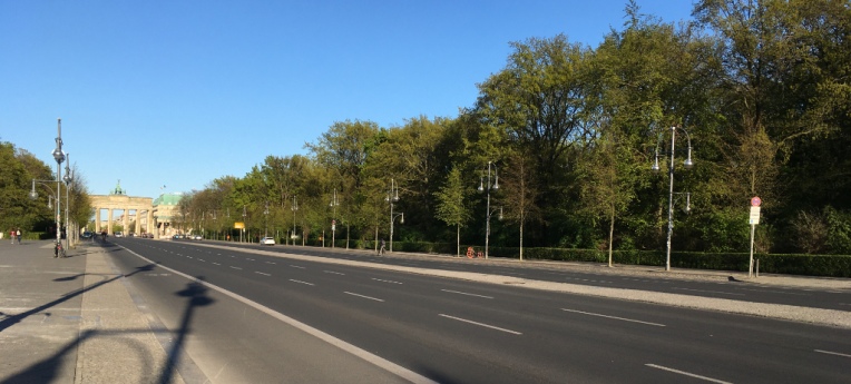 Die Coronakrise ermöglicht leere Straßen in Berlin.