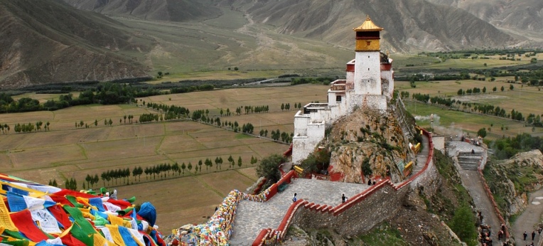 Ein Kloster in Tibet