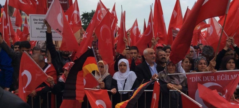 Demonstration von Türken in Deutschland