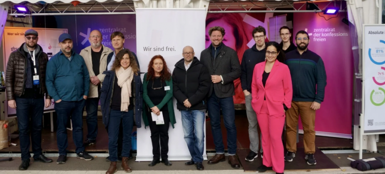 Der Infostand auf dem Bürgerfest am Tag der Deutschen Einheit 2025 in Saarbrücken