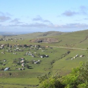 Xhosa-Siedlung im Tyhume-Tal an den Amathole-Bergen.