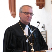 Bischof Carsten Rentzing am 11. Juni 2017 im Dom zu Wurzen