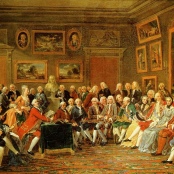 Der literarische Salon von Madame Geoffrin (1755)