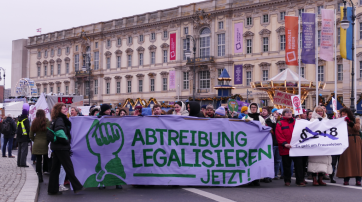 Demonstrationszug in Berlin