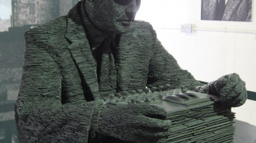 Schieferstatue von Alan Turing