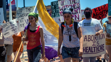 Demonstration für das Recht auf Abtreibung